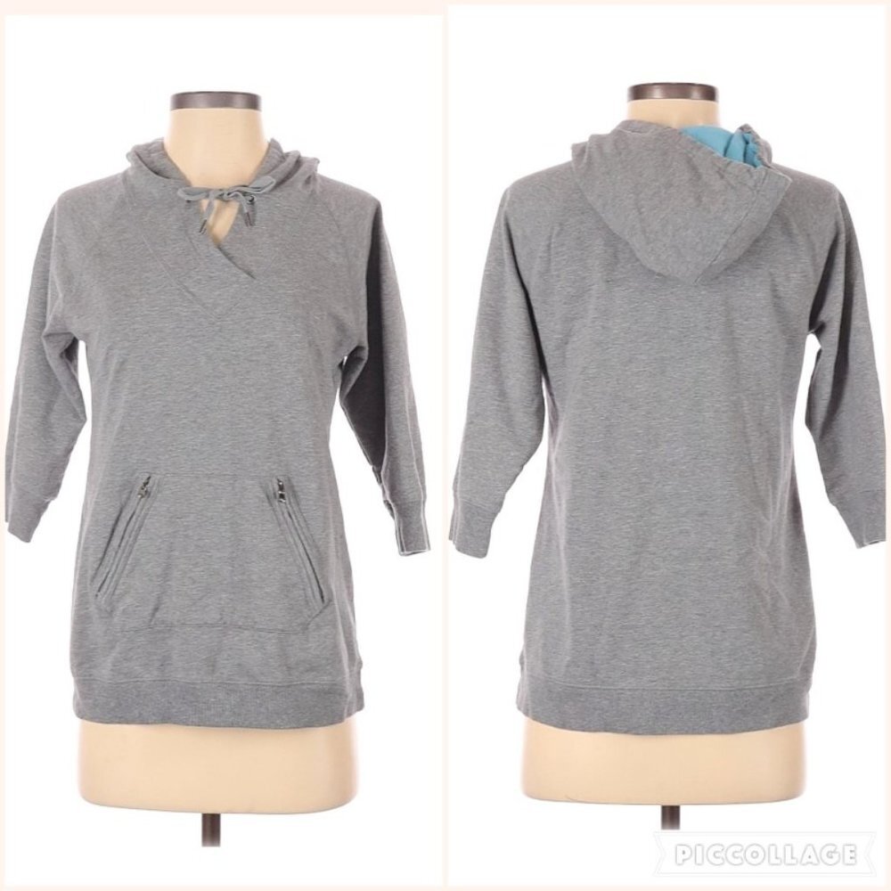 Style & Co Gray Pullover Hoodie Sweatshirt P/S - Picture 1 of 5